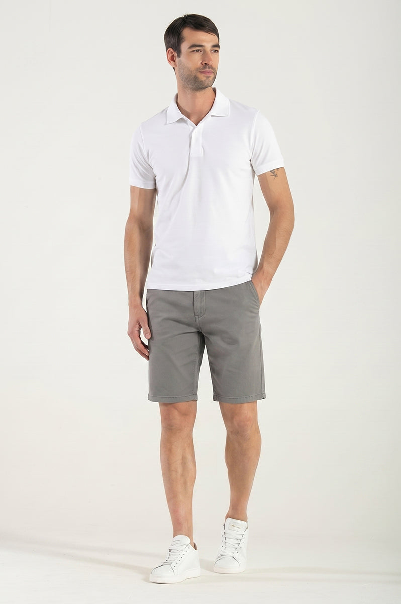 Bermuda in Cotone Organico Grigio