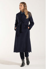 Cappotto di Lana Colore Blue