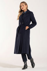 Cappotto di Lana Colore Blue
