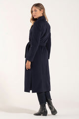 Cappotto di Lana Colore Blue