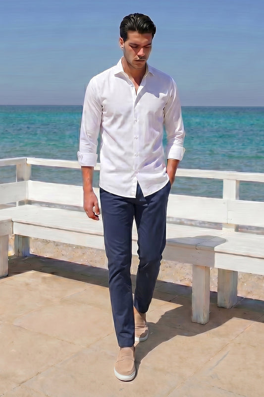 Pack Camicia Bianca e Pantaloni Blue Royal