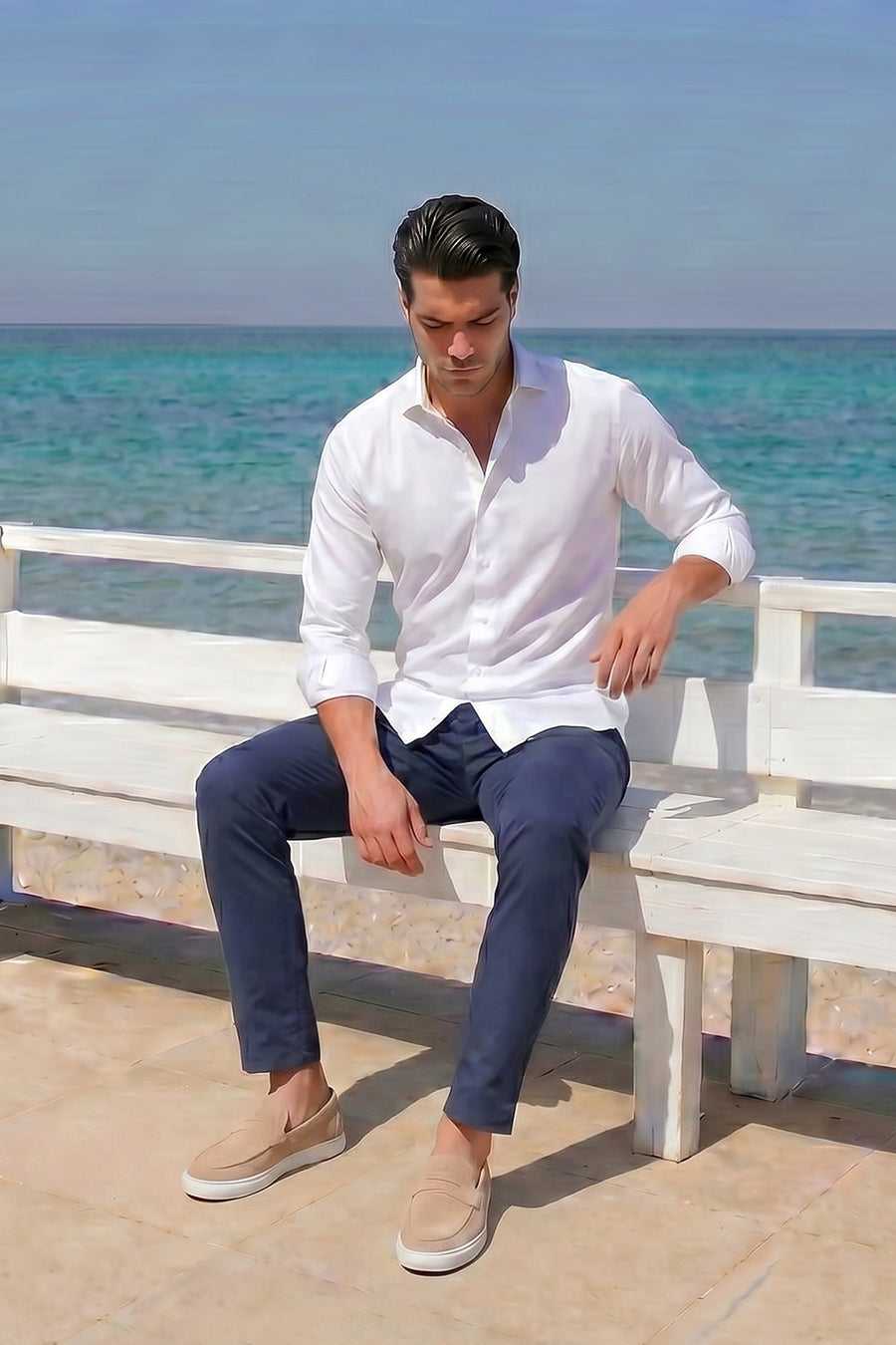 Pack Camicia Bianca e Pantaloni Blue Royal