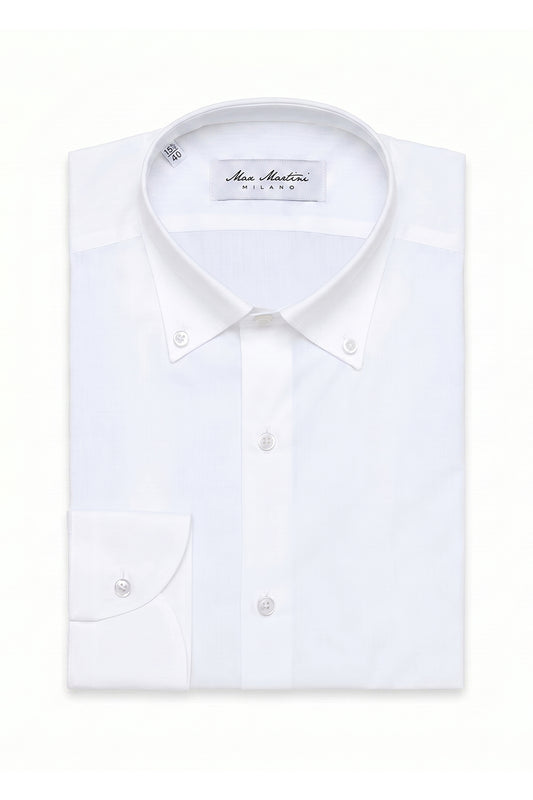 Camicia Twill Button Down Bianca