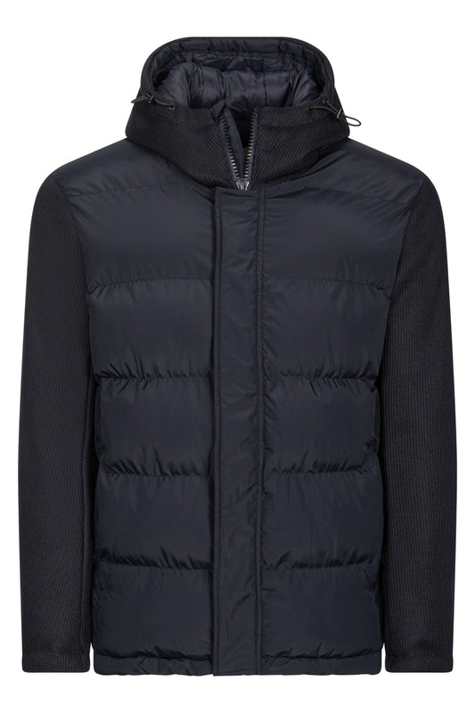 Giubbino Maglione Blue Cappuccio ZIN24