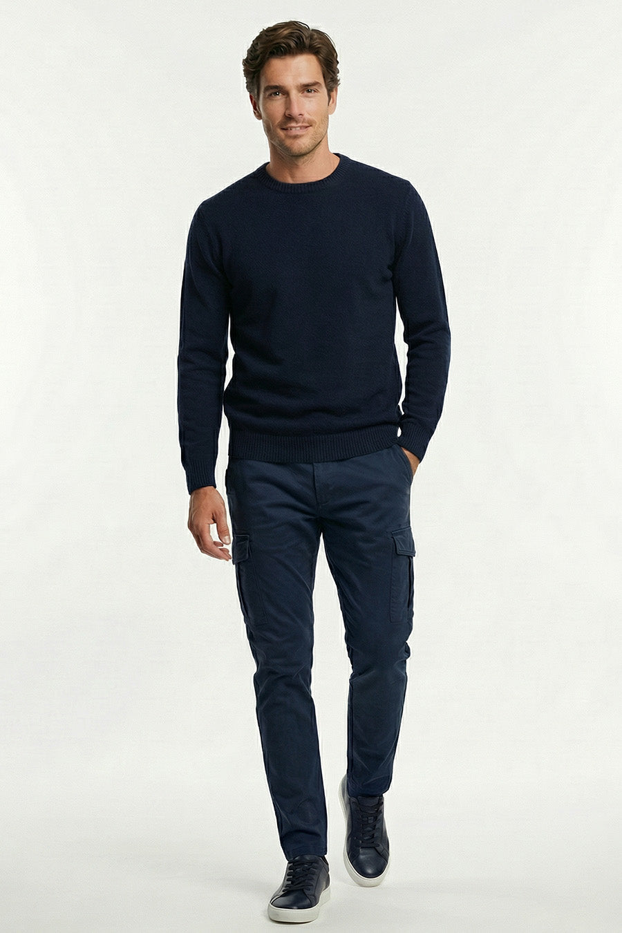 Pantaloni Tasconi albastru bleumarin