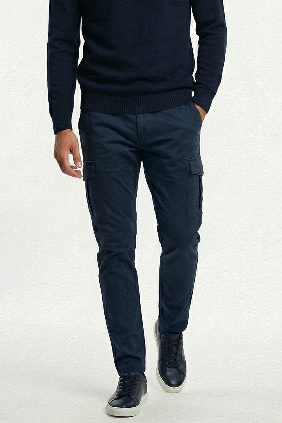 Pantaloni Tasconi albastru bleumarin