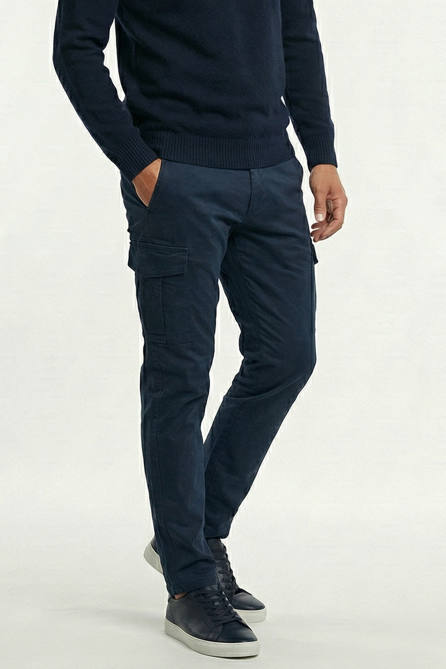 Pantaloni Tasconi albastru bleumarin