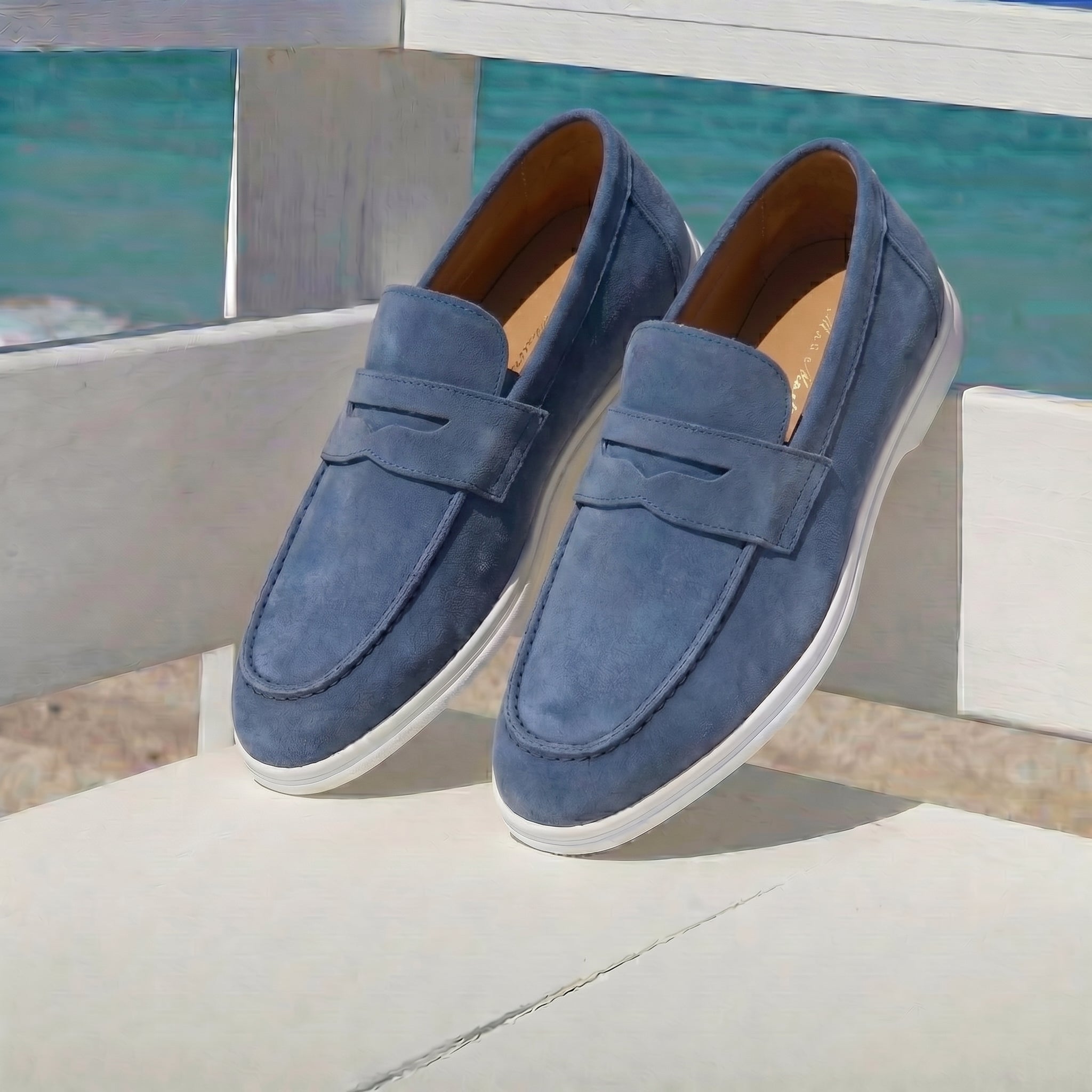 Premium-Mokassin „Monte Carlo Blue Royal“.