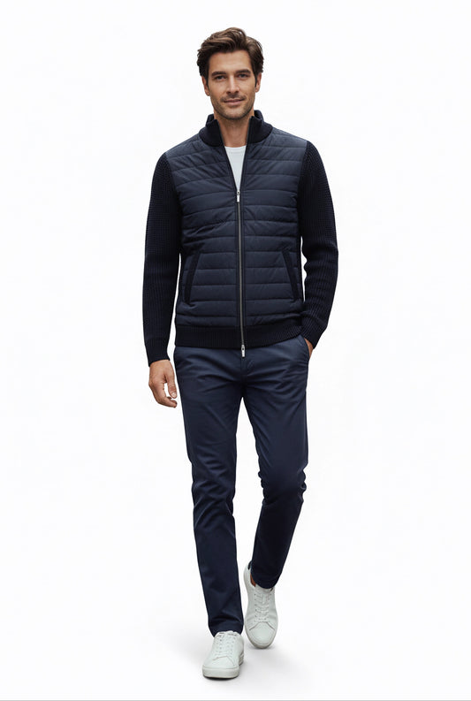 Giubbotto Moderno Blue Navy