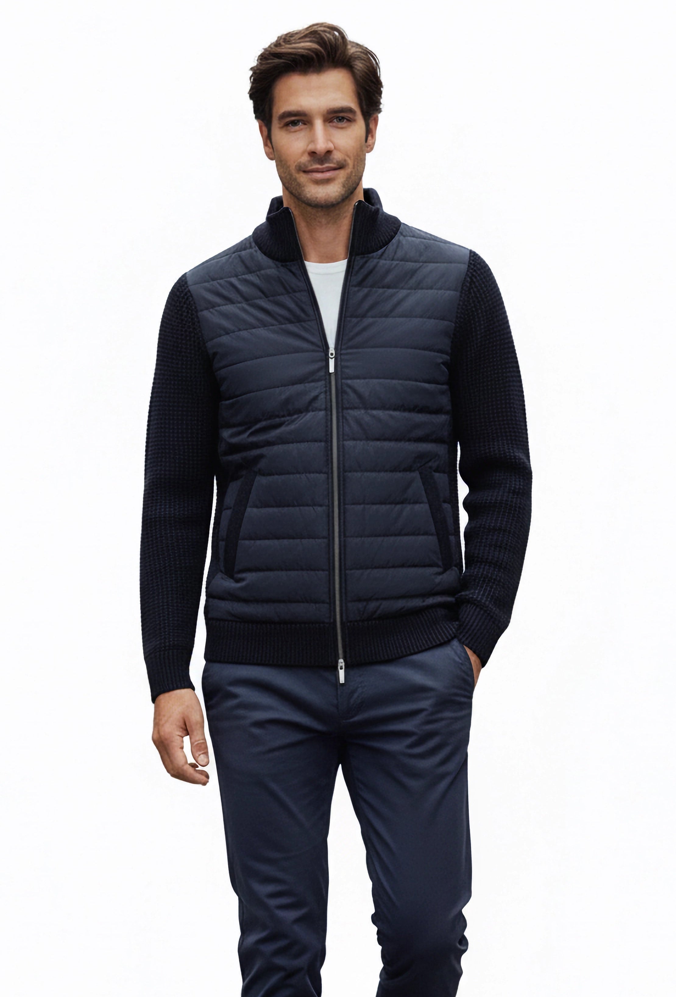 Giubbotto Moderno Blue Navy
