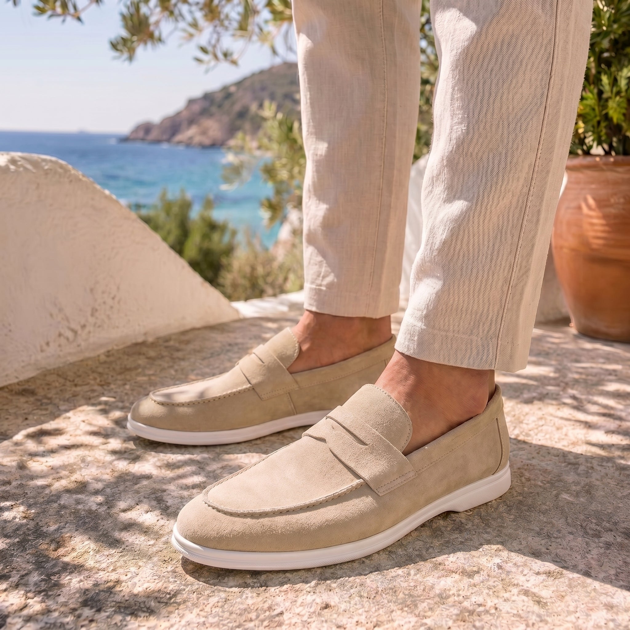 Premium Monte Carlo Beige Moccasins
