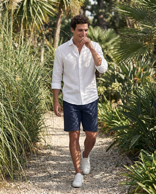 Bermuda in Cotone Organico Blue