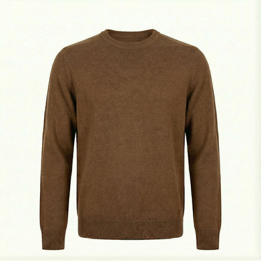 Girocollo Misto Viscosa Tabacco