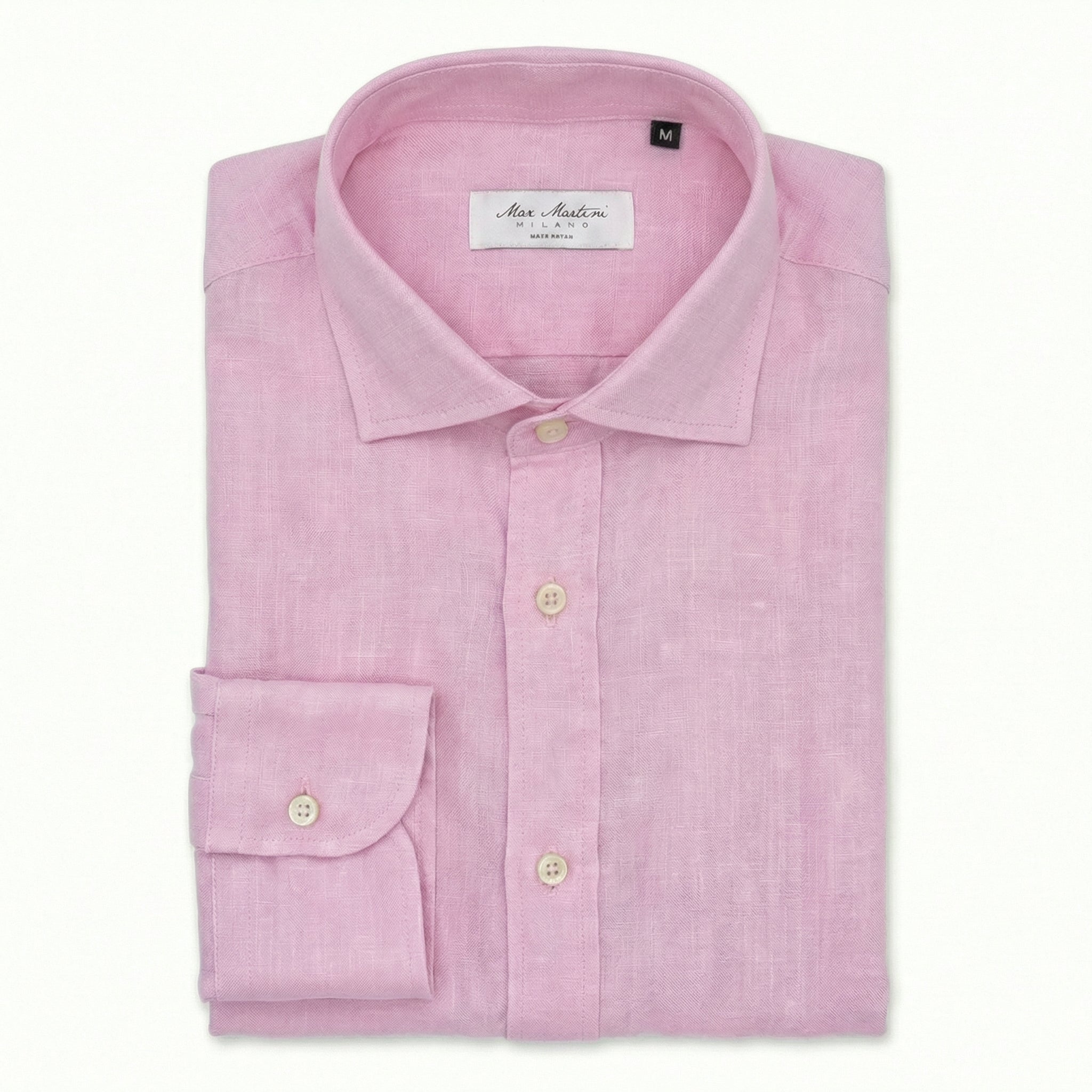 Camicia Puro Lino Rosa