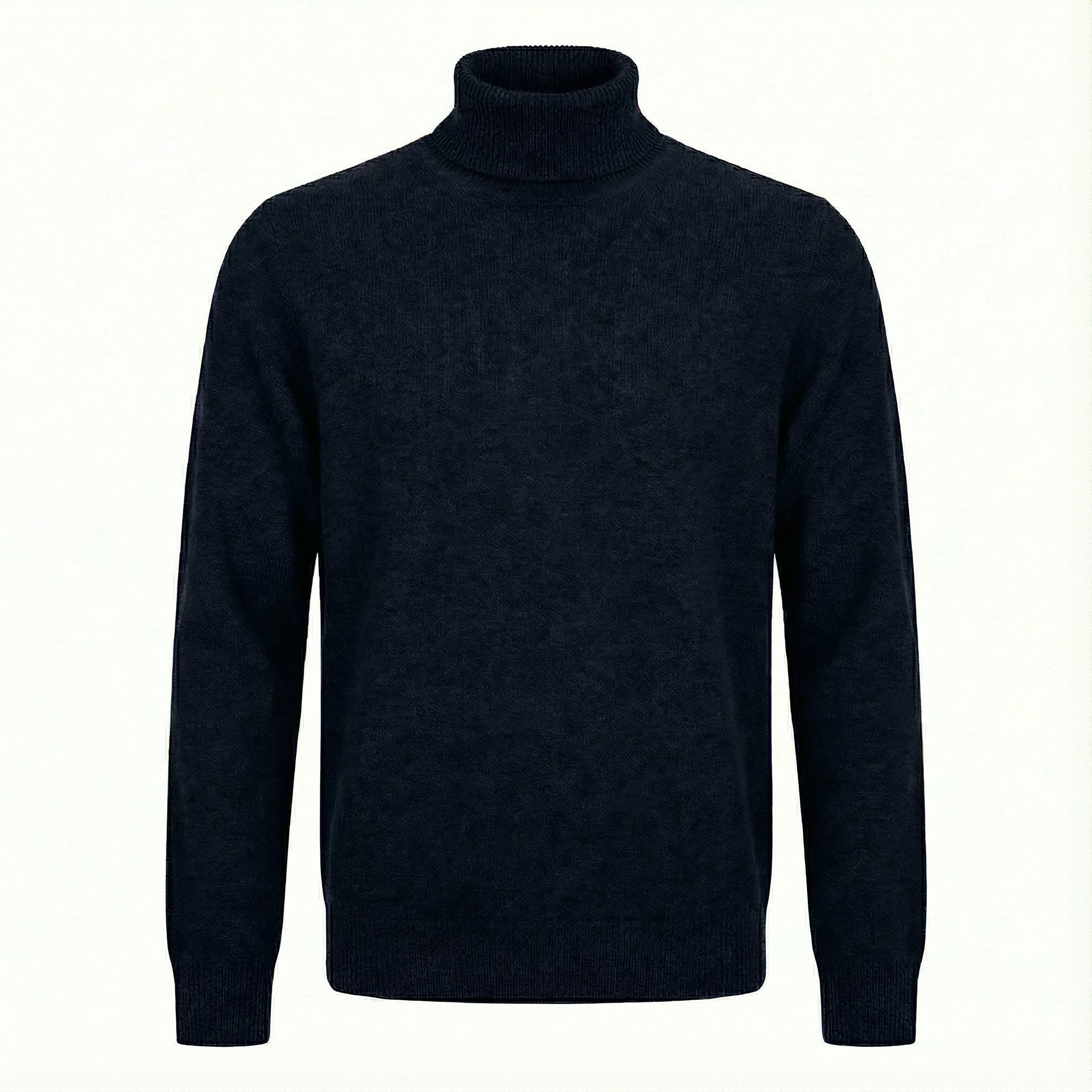 Collo Alto Misto Viscosa Blue Navy