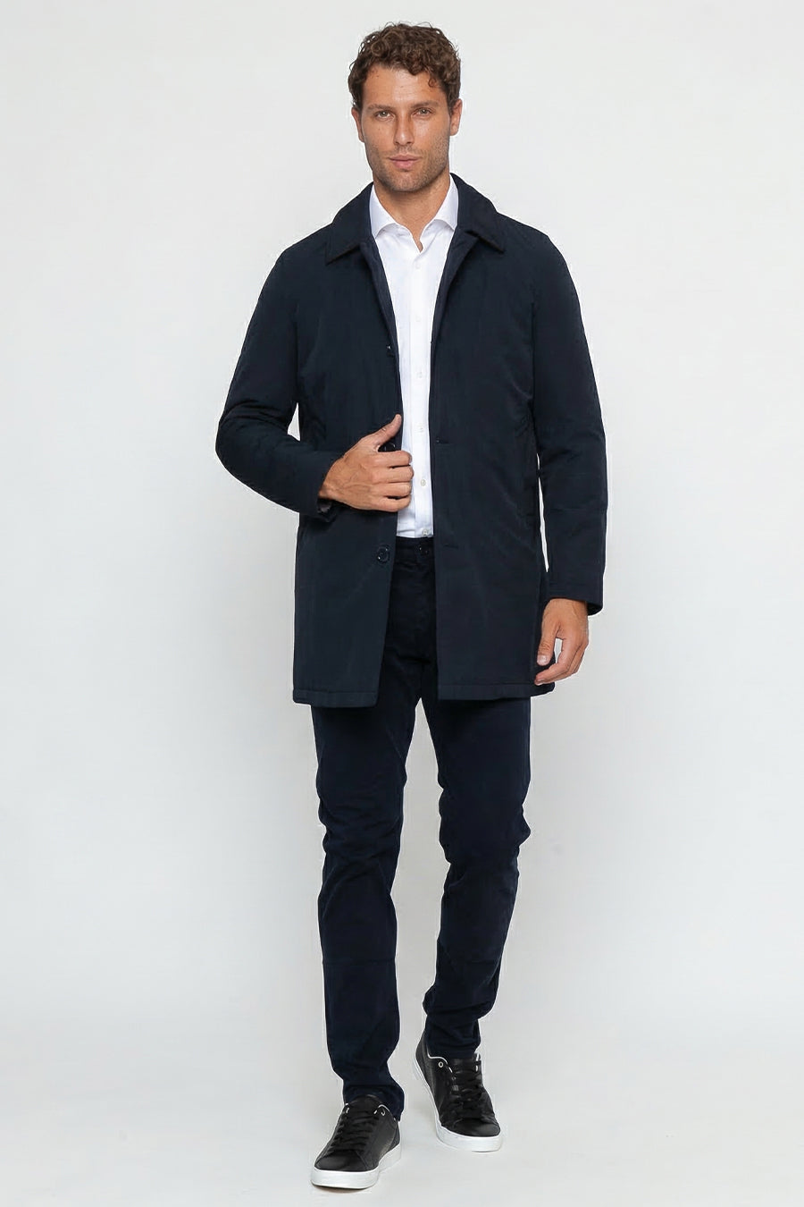 Mid-sæson vandtæt trenchcoat