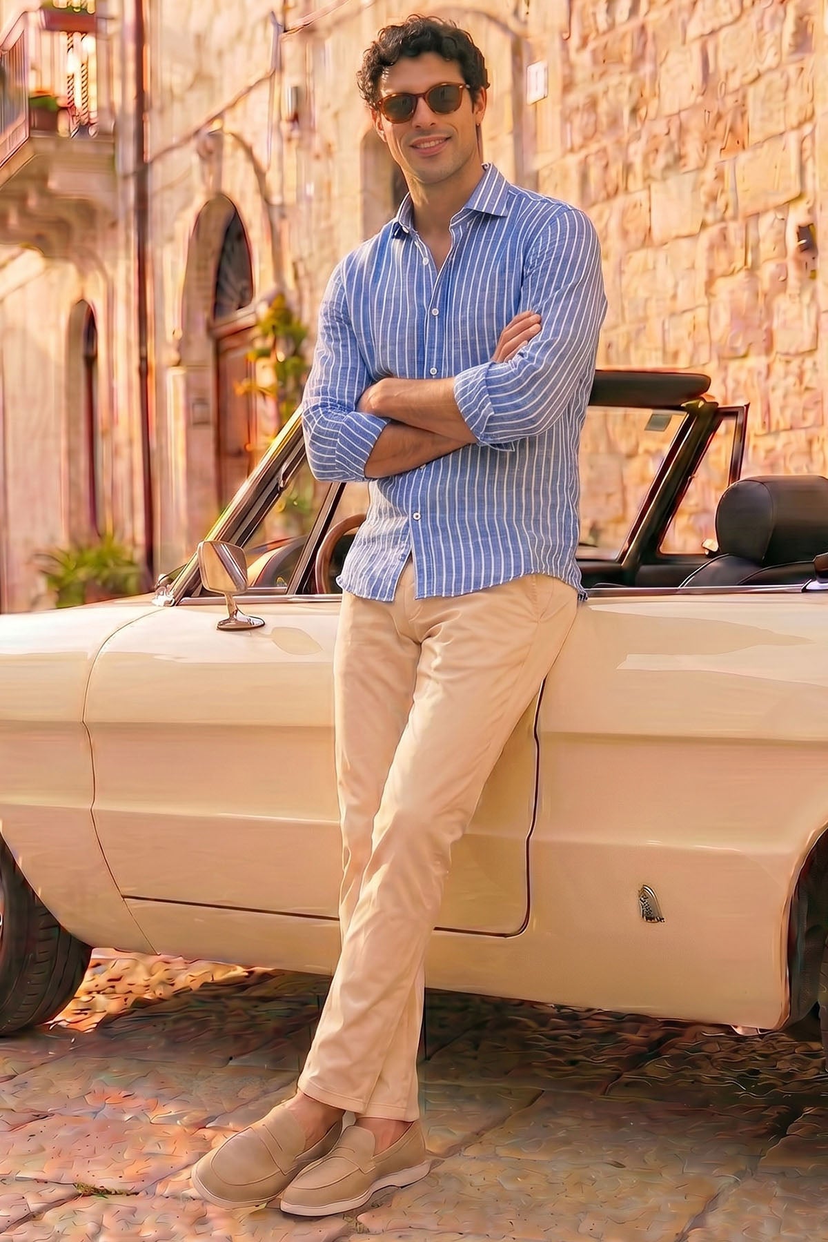 Camicia di Lino St. Tropez Blue