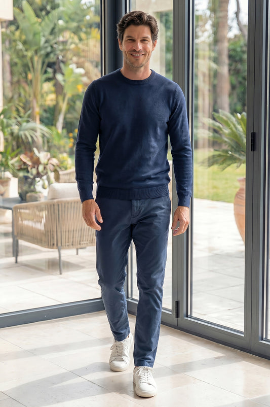 Maglione in Cotone Primavera Estate Blue