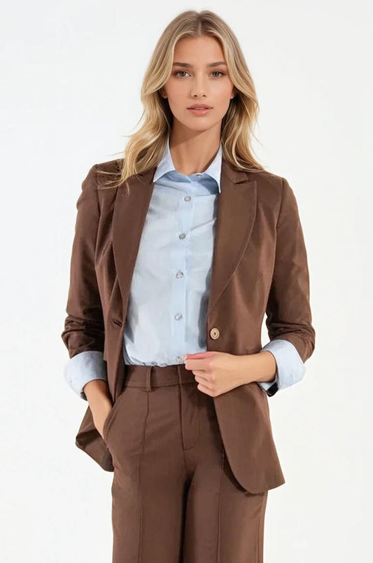 Blazer cormorano marron