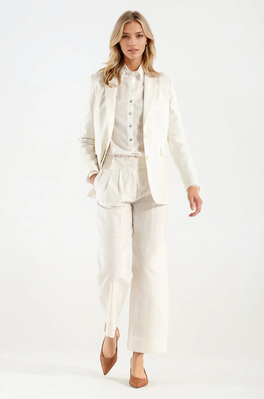 Tailleur Crema Lino/Cotone