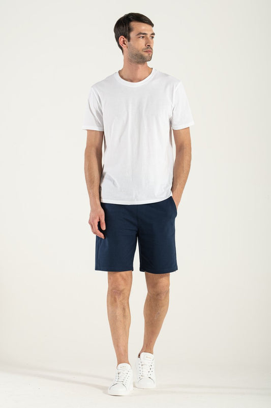 Bermuda Felpato Blu