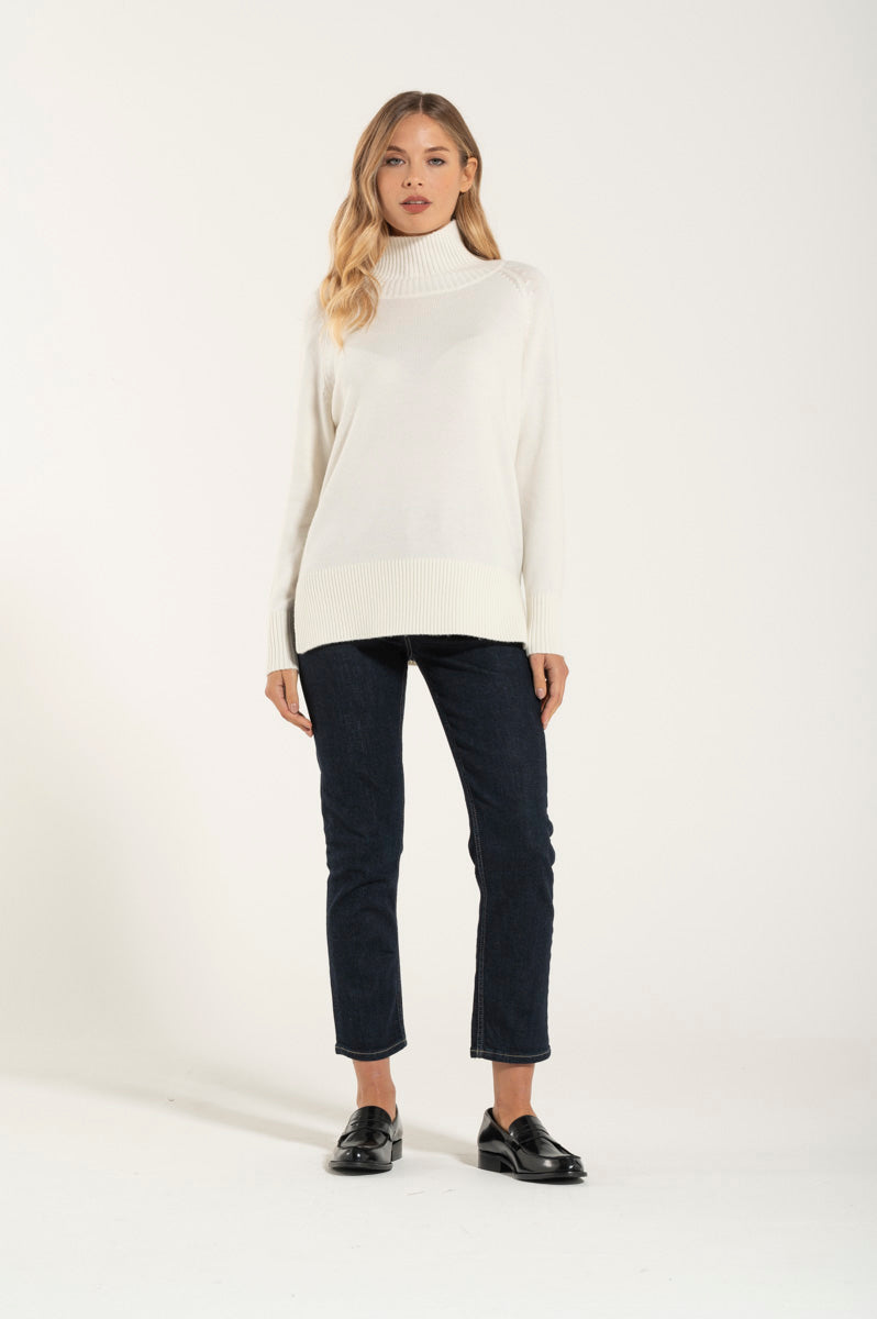 Collo Alto Cashmere Premium Naturale
