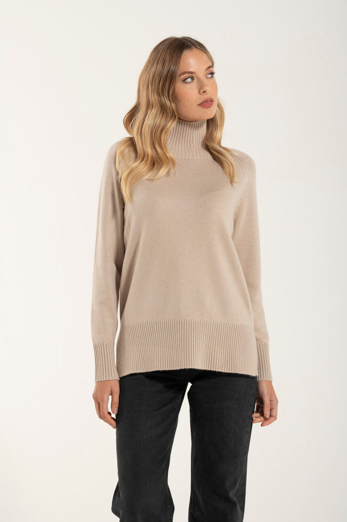 Collo Alto Cashmere Premium Crema