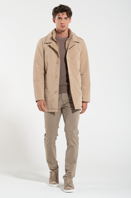 Beige technical jacket