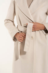 Cappotto New Cream Cashmere e Lana