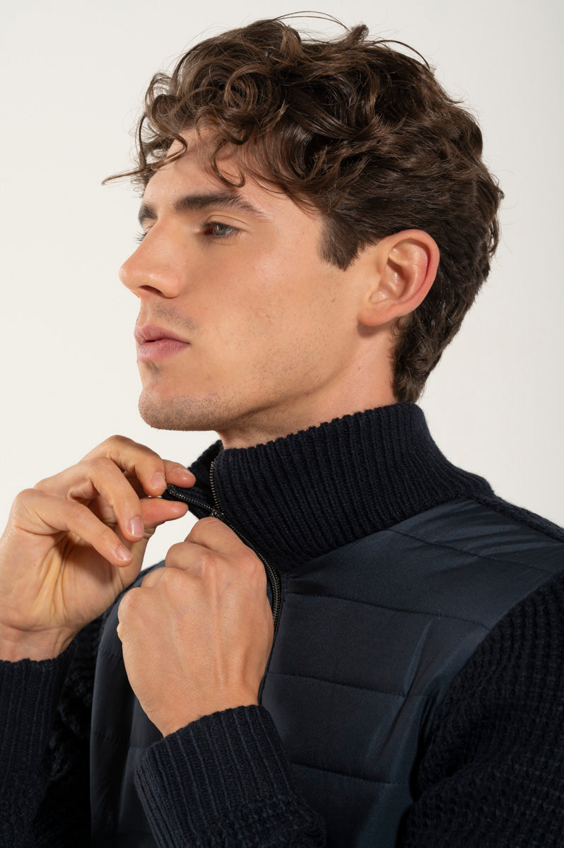 Giubbotto Moderno Blue Navy