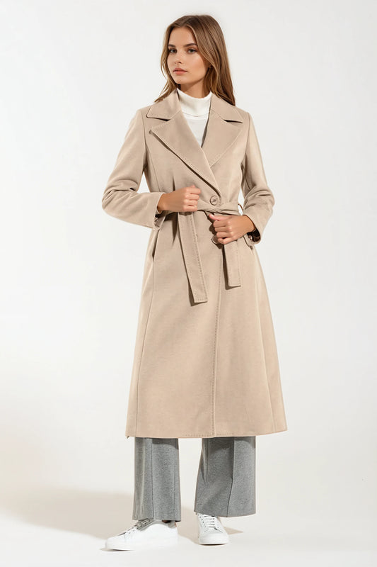 Cappotto di Lana New Beige 2026