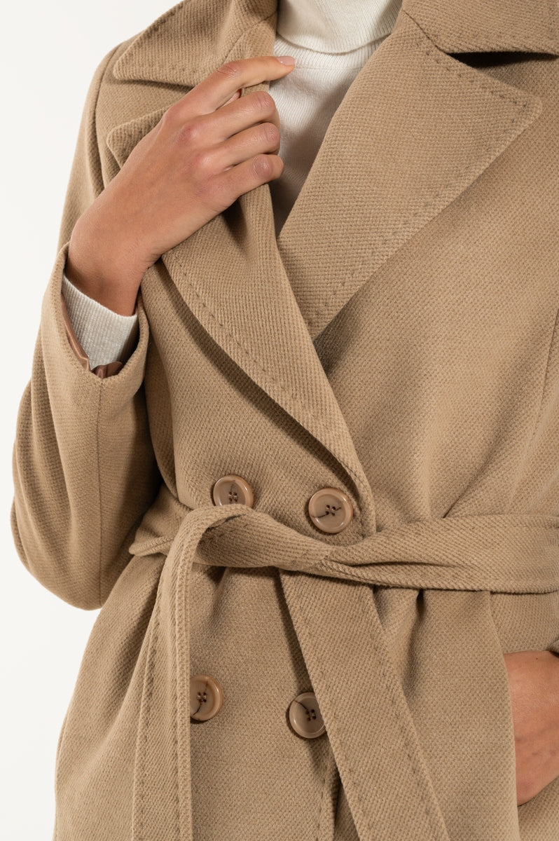 Cappotto di Lana New Camel