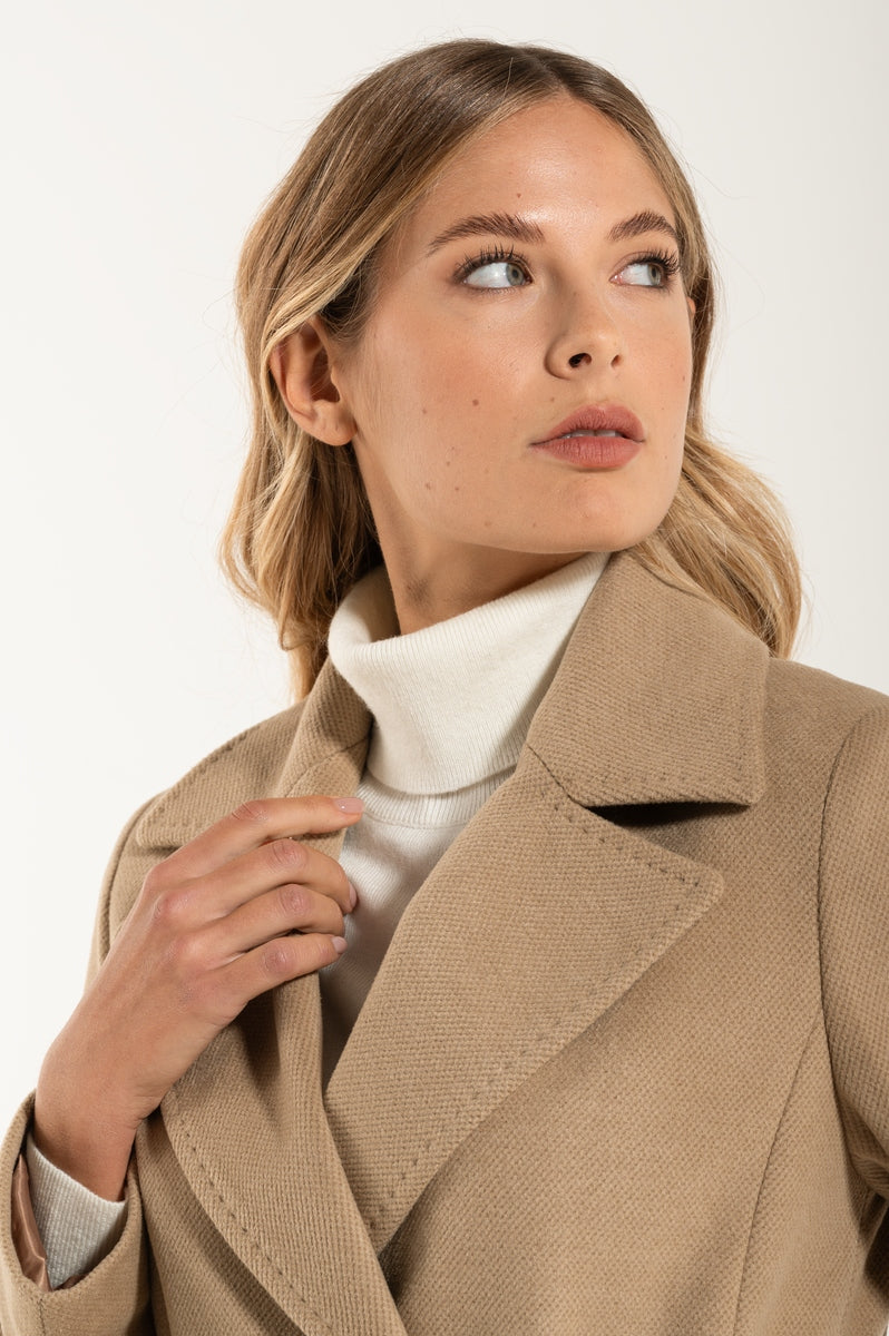 Cappotto di Lana New Camel