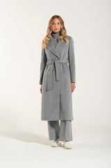Cappotto New Grigio Cashmere e Lana