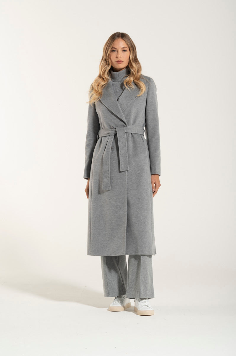 Cappotto New Grigio Cashmere e Lana
