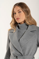 Cappotto New Grigio Cashmere e Lana