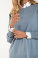  Collo Barchetta Cashmere e Merino Perinca