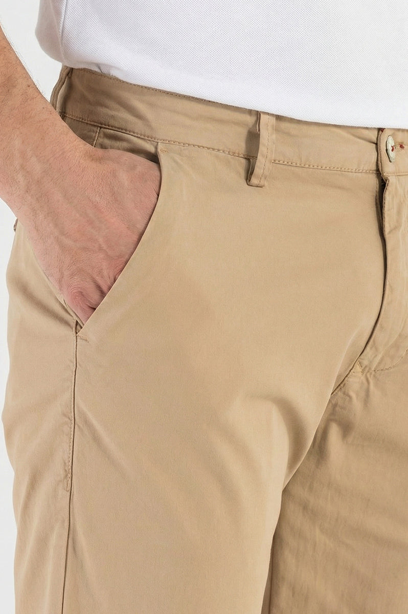 Beige bomuldsbukser