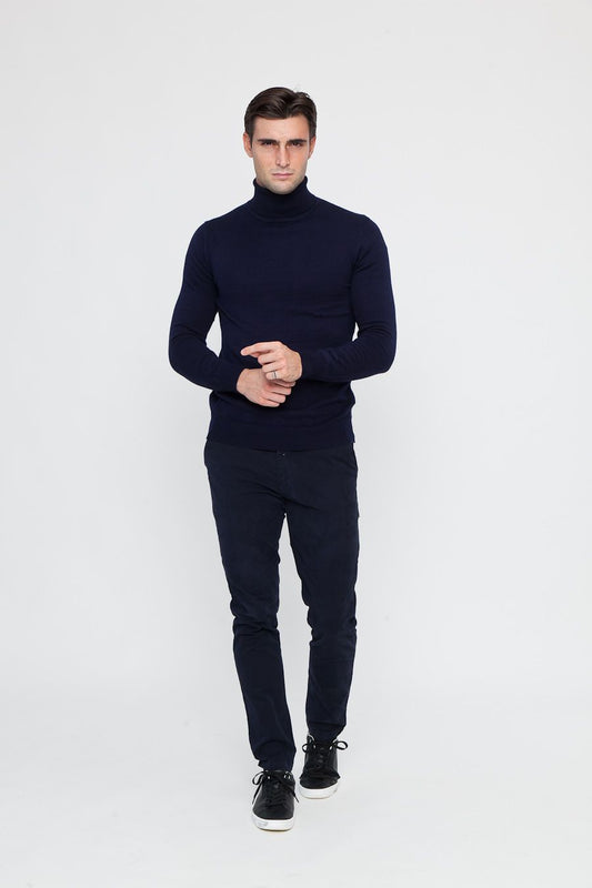 Completo Maglione Collo Alto e Pantalone