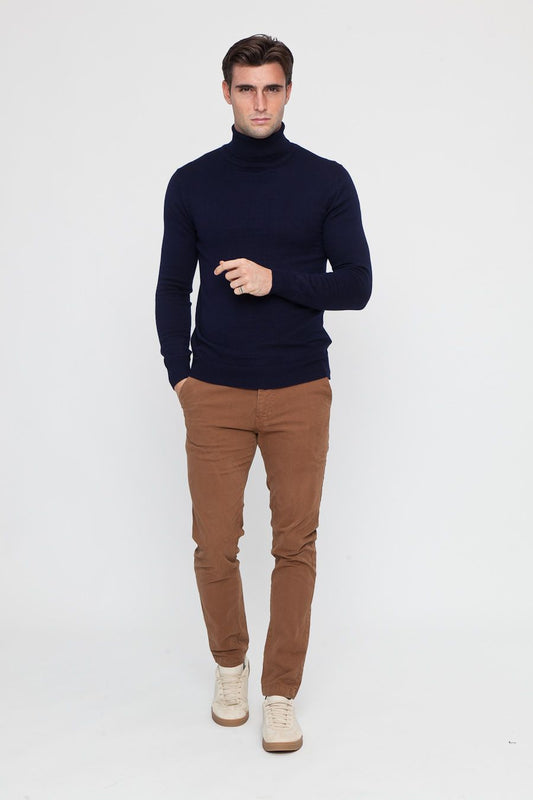 Completo Maglione Collo Alto e Pantalone