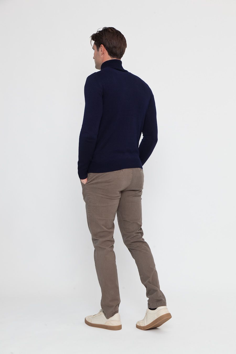 Turtleneck sweater and trousers set