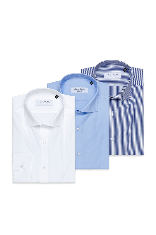 Pack 3 Camicie Slim Fit