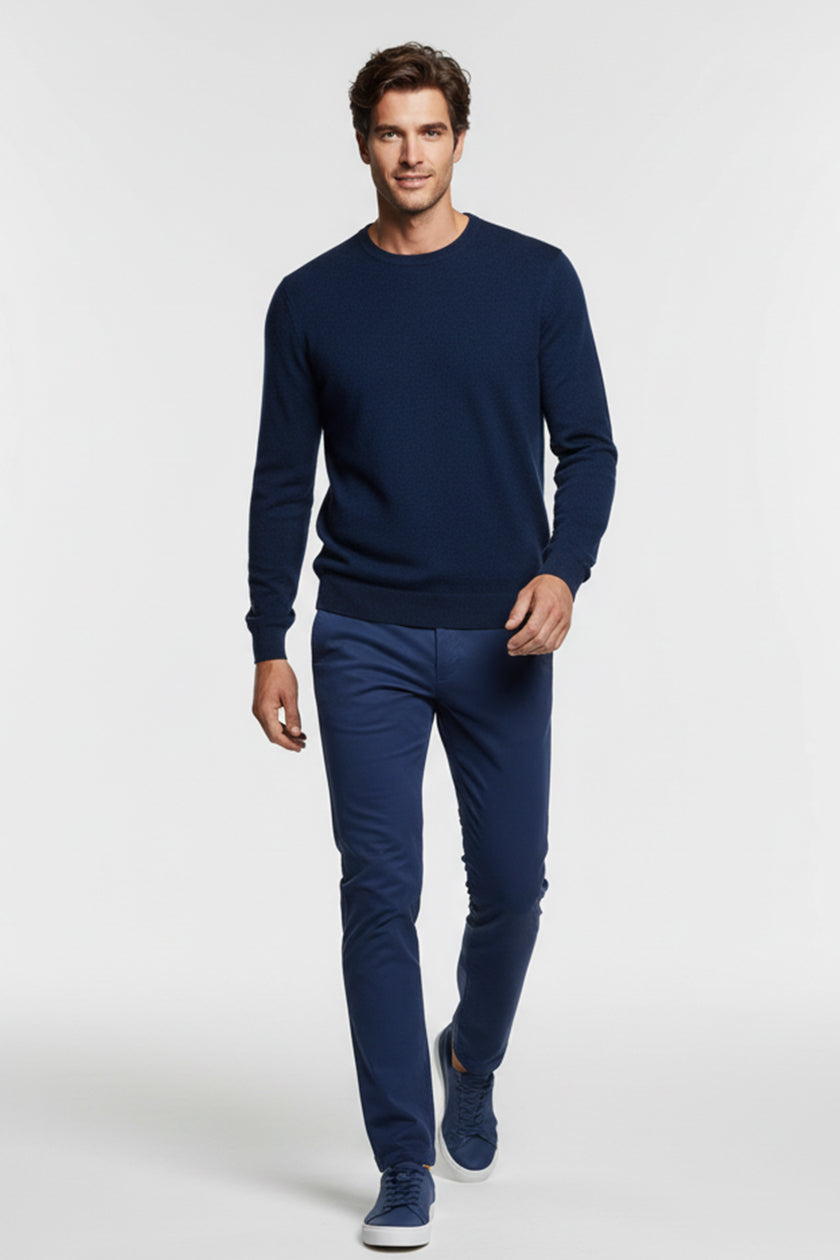 Pantalone in Cotone Royal Blue