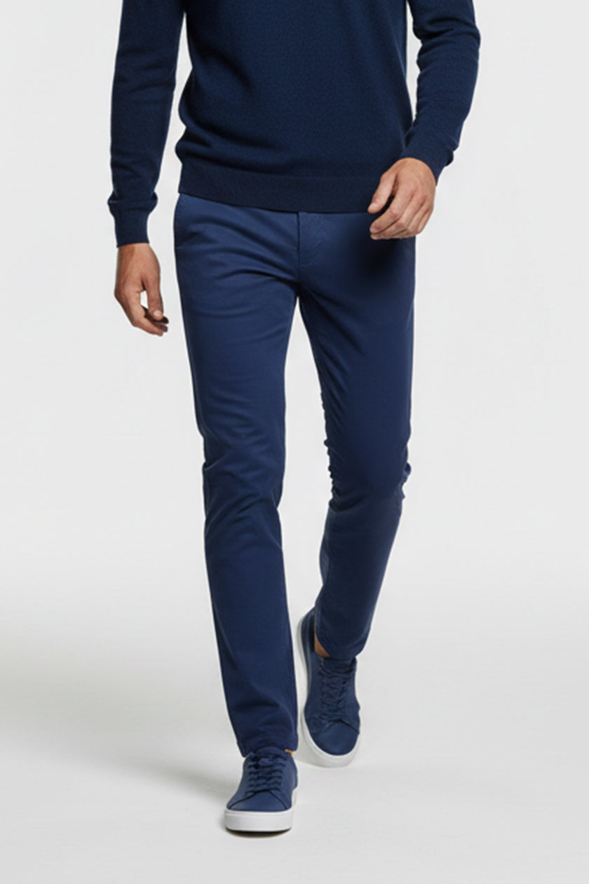 Pantalone in Cotone Royal Blue