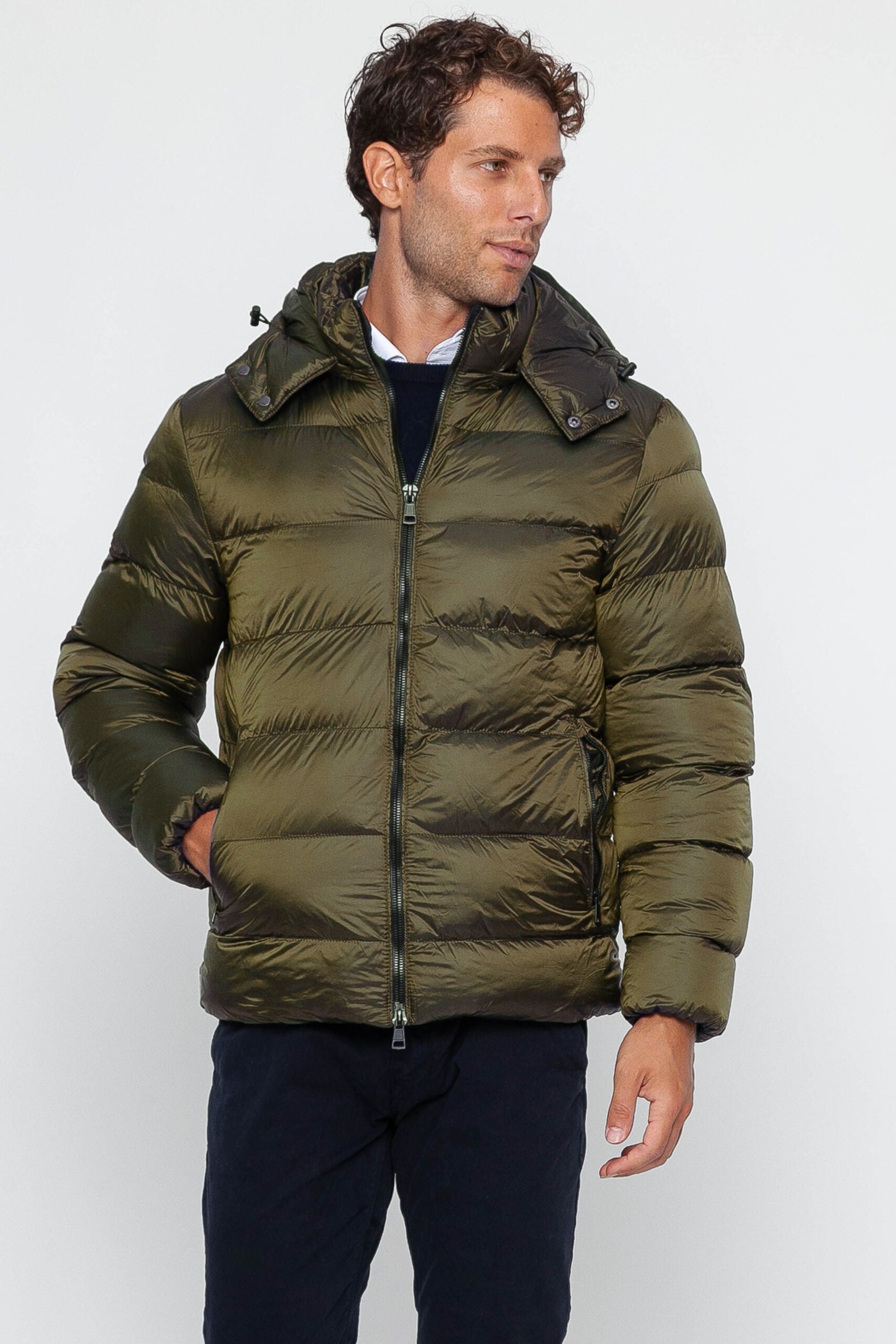 Military Green Down Jacket